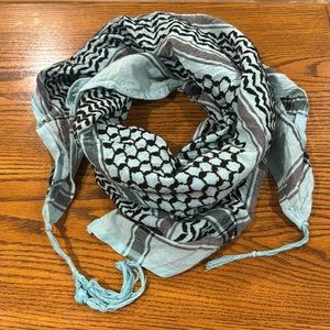 Keffiyeh Scarf Blue and Black